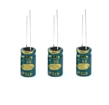 10 шт. электролитических конденсаторов высокой частоты 35 В 470 мкФ 10X17 мм алюминиевый электролитический конденсатор