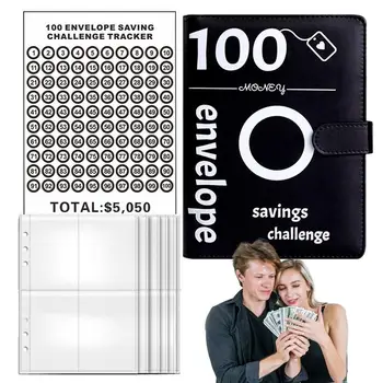 100 Конвертов Challenge Binder Money Saving Challenge Binder Ручной Работы С Денежными Конвертами 100 Дневная Экономия Challenge Binder Easy