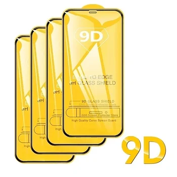 4 упаковки Закаленного Стекла 9D Для iPhone 11 Pro Max 14 15 Plus 12 13 Mini Screen Protector Для iPhone 14 Pro Max 7 8Plus XR XS Max