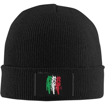 Italia Италия, Повседневная шапка-бини с итальянским флагом, унисекс, теплые лыжные шапки с черепом, зимняя вязаная шапка-кепка для мужчин и женщин