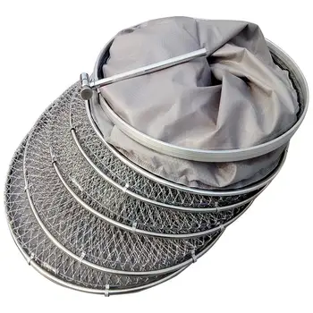 Lawaia Серого цвета из ткани, сумка для рыболовной сети ручной работы с защитой от подвешивания и быстросохнущим кольцом из нержавеющей стали, рыболовные снасти