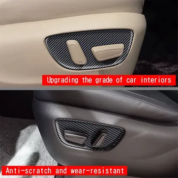 Автомобильная Рамка панели кнопок сиденья с электроприводом из углеродного волокна, Аксессуары для внутренней отделки Toyota Alphard/Vellfire 40 Series 2023+