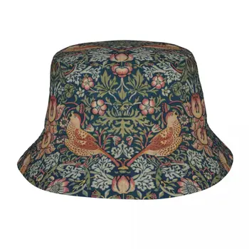 Винтажная шляпа William Morris Strawberry Bob для девочек, пляжные шляпы от солнца, стильная упаковка для пеших прогулок, рыбацкая шляпа Bob Hat