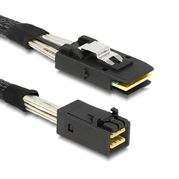 Внутренний кабель Mini SAS SFF 8087 для передачи данных Mini SAS SFF 8643 высокой плотности HD черного цвета