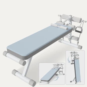 Вспомогательное оборудование для фитнеса в домашних условиях, вступительный экзамен в женскую среднюю школу, упражнение для мышц живота со скамьей с гантелями