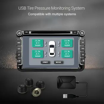 Длительный Срок Службы Батареи Универсальный Точный Автомобильный Монитор Давления в Шинах для Автомобиля