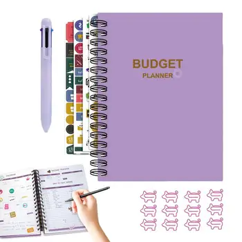 Ежемесячный Планировщик Бюджета Портативный Спиральный Дизайн Книга Для Планирования Бюджета Бюджетная Книга Отслеживание Доходов Расходов Сберегательный Подарок Для