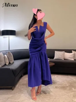Зеркальное платье, элегантное винтажное фиолетовое платье 