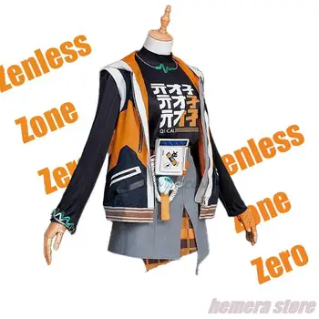 Игра Zenless Zone Zero Belle Косплей Костюм Cos Game Аниме Вечеринка Униформа Одежда для Хэллоуина Одежда Темно-синий парик