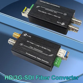 Мини-HD/3G SDI-Волоконный Расширитель Уровня вещания 1080P-SDI Видеооптический Преобразователь с Выходным Контуром RS485 до 60 Гц