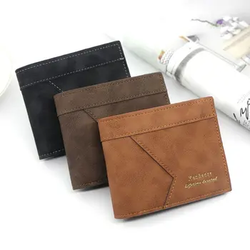 Многопозиционный мужской кожаный кошелек, супертонкий двухслойный кошелек для отдыха, классическая городская мужская сумка для отдыха, карманный кошелек