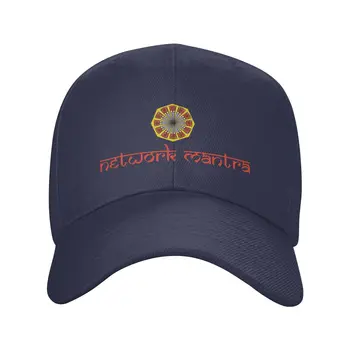 Модная качественная джинсовая кепка с логотипом Network Mantra, Вязаная шапка, бейсболка