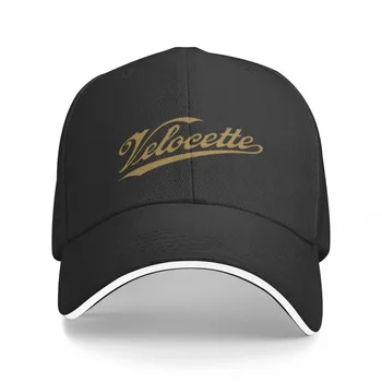 Мотоциклы Velocette - Классическая кепка с золотым логотипом, Модные Повседневные бейсболки, Регулируемая Шляпа, Летние бейсболки Унисекс