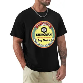 мужская футболка, модные повседневные топы, футболка с соевым соусом, юмористическая футболка, забавные футболки, одежда для мужчин, Мужские модные футболки, хлопковый топ