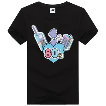 Музыкальная футболка Love 80 s, женские модные футболки с короткими рукавами, наряд для вечеринки
