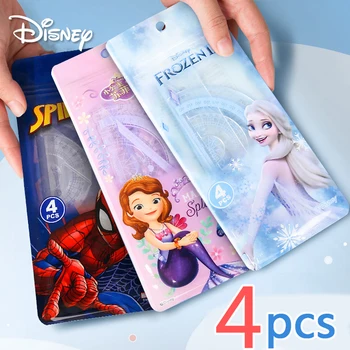 Набор канцелярских принадлежностей Disney 4 В 1 с пластиковой линейкой Frozen Elsa, Многофункциональная комбинированная Линейка, Треугольный Транспортир, Принадлежности для рисования