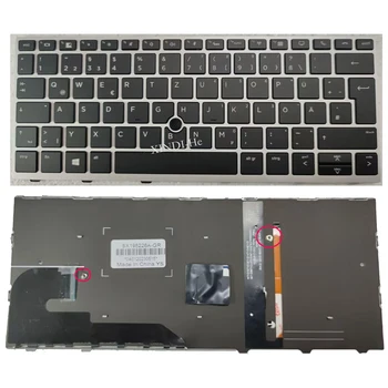 Немецкая Клавиатура с Подсветкой для HP EliteBook 730 G5 735 G5 735 G6 830 G5 836 G5 с Указателем GR Layout