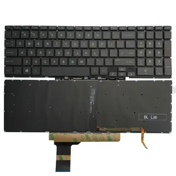 Новая клавиатура с подсветкой США Для HP Victus 16D 16-D 16T-D 16T-D000 TPN-Q263 TPN-Q264 16-E 16-E0010NR Черный Белый Синий