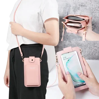 Новая модная, простая, однотонная, универсальная сумка для интернет-знаменитостей, сумка для мобильного телефона через плечо, женская