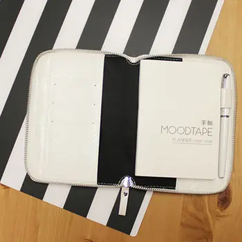 Новое поступление lian A5 A6 Белого и цветного оригинального планировщика HOBO Zip Bag, креативного дневника из искусственной кожи, блокнота без заполняющих страниц