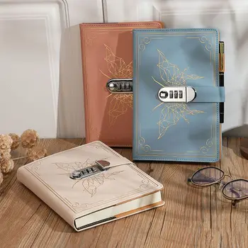 Новые креативные школьные канцелярские принадлежности формата А5, Записная книжка с паролем, Личный дневник, Винтажный блокнот с замком, записная книжка