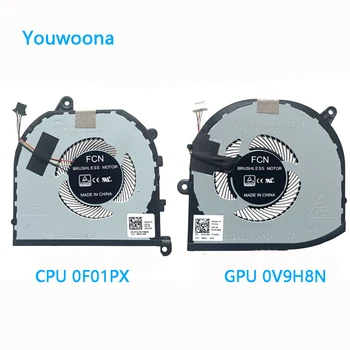Новый Оригинальный Ноутбук CPU GPU Охлаждающий Вентилятор Для Dell XPS15 9570 M5530 7590 M5540 0V9H8N 0F01PX