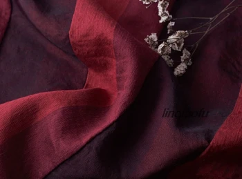 Оригинальная льняная шелковая цветная тканая лента высококачественная ткань для одежды Высококачественная льняная ткань