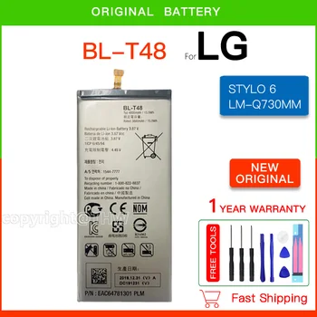 Оригинальная Сменная батарея BL-T48 4000 мАч для LG STYLO 6, BL-T48, 4000 мАч, LM-Q730MM, BL T48 + Бесплатные инструменты + Трек-код