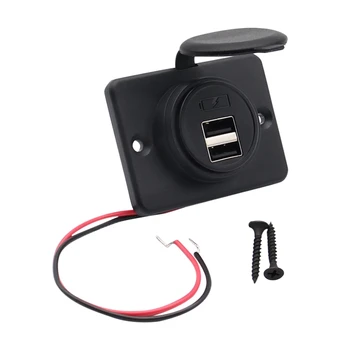 Разветвитель Прикуривателя Питания 12 В/24 В с Автомобильным Адаптером с двумя Портами USB