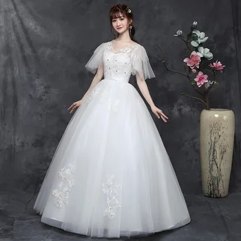 Свадебное платье Невесты, Простое Цветочное покрытие, Рука DD30330