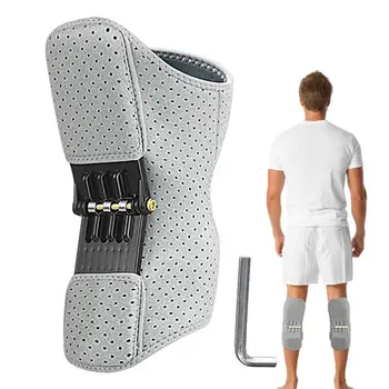 Силовой бандаж для коленей, поддержка суставов, силовой подъем, пружинный бандаж для защиты стабильности колена, защитное снаряжение для бега по футболу