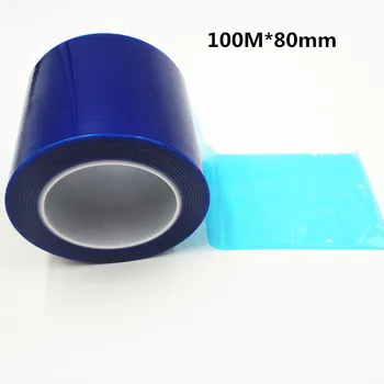 Синяя лента из ПВХ с высокотемпературной защитной пленкой Naisuan Jian, лента для обслуживания ЖК-дисплея, синяя пленка 100 м * 80 мм