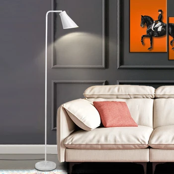 Скандинавский современный минималистичный торшер для гостиной, рабочий учебный диван, пианино, прикроватная тумбочка для спальни, вертикальная лампа для рыбалки