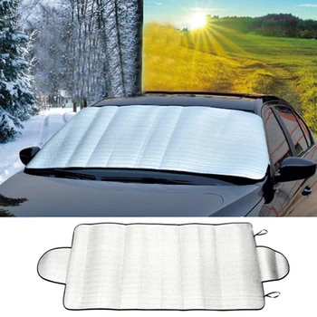 Солнцезащитный козырек на лобовом стекле автомобиля от мороза и снега, защита от солнца, теплоизоляция переднего и заднего стекол автомобиля, солнцезащитный крем