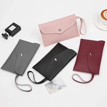 Сумка для рук, новый кошелек для монет, Корейский трансграничный Instagram, кожаная ручка для рук, сплошной цвет и простые подарки