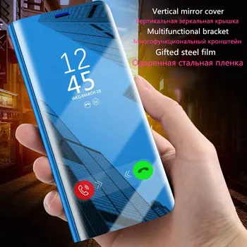 Умный Зеркальный Флип-чехол Для Xiaomi Redmi K20 Note 8 7 6 5 4X Pro 7A Go Чехол Для телефона Xiaomi Mi 9 8 SE Lite 9T Pro 5X 6X A1 A2
