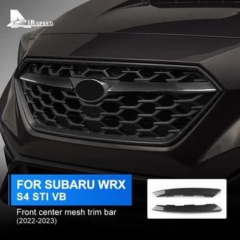 Чехол AIRSPEED для Subaru WRX S4 STI VB 2022 2023 Передняя Центральная Решетка для отделки автомобиля Наклейка из настоящего углеродного волокна Аксессуары