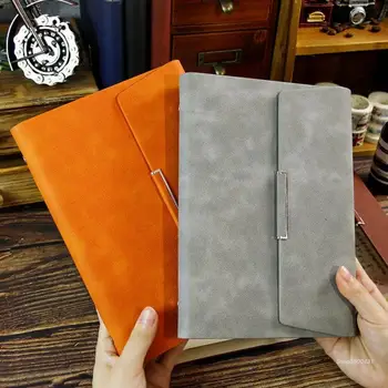 Элегантный дорожный дневник с пряжкой ручной работы, блокнот из кожи с гравировкой, прямая поставка